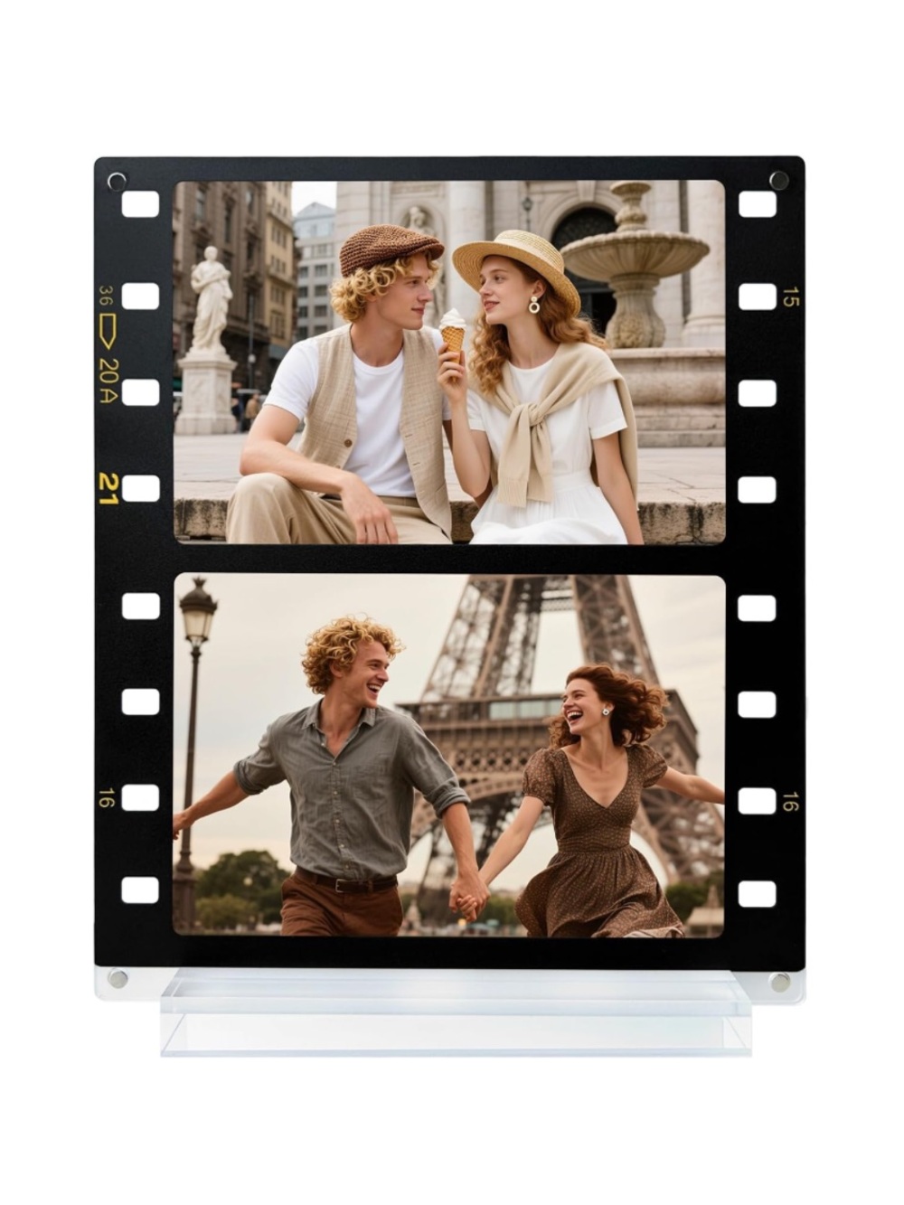 Vintage Film Roll Magnetic Acrylic Picture Frame 4x6